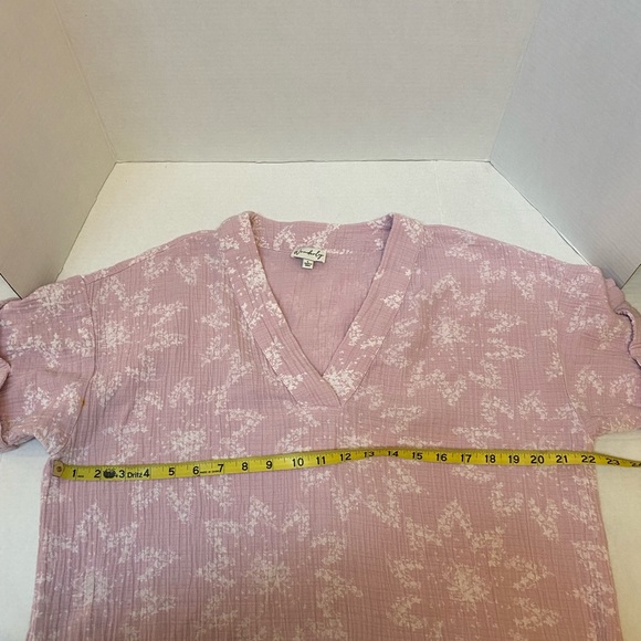 Day Dress by Waverly Pink violet with white flowers - Picture 8 of 9